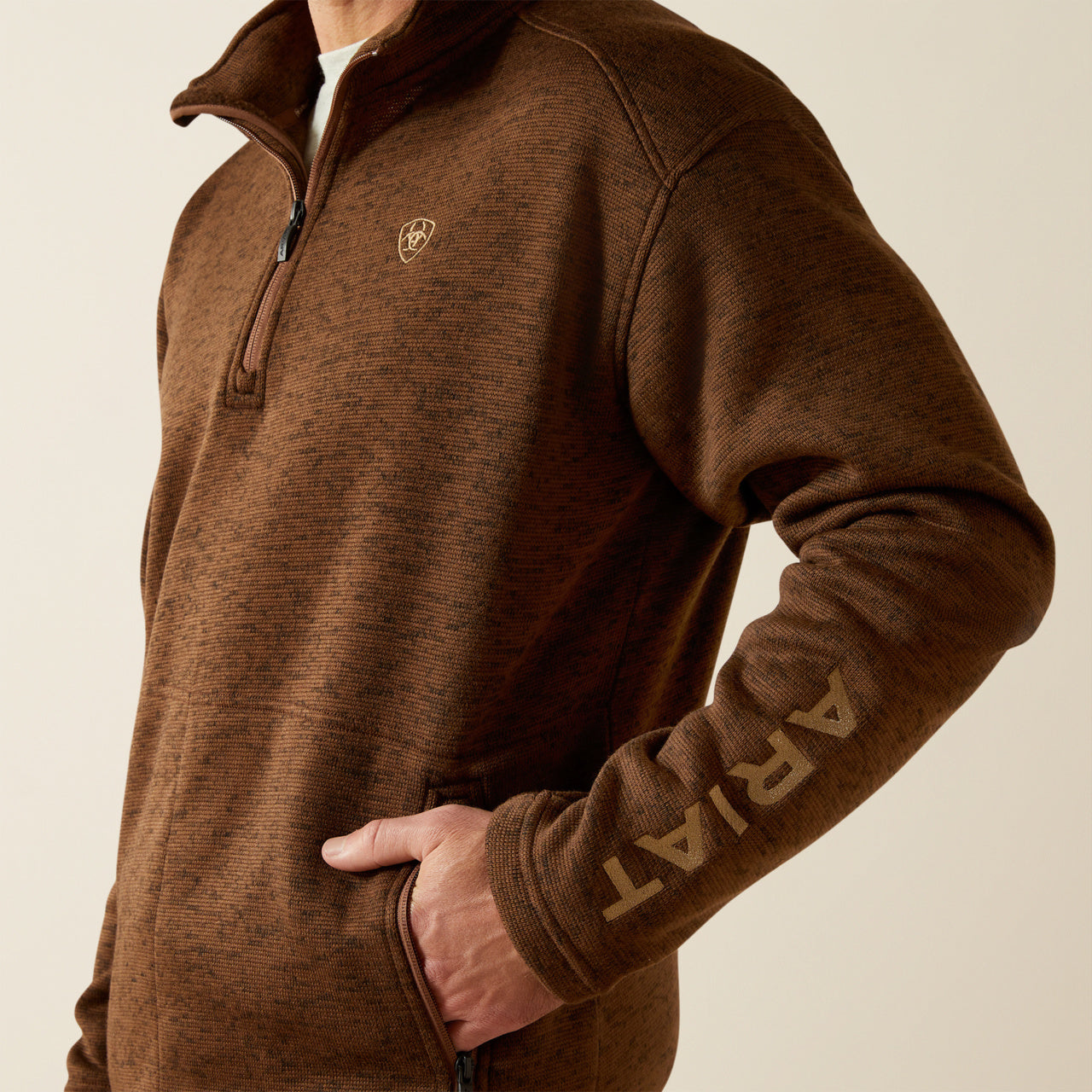 Caldwell Logo 1/4 Zip Sweater