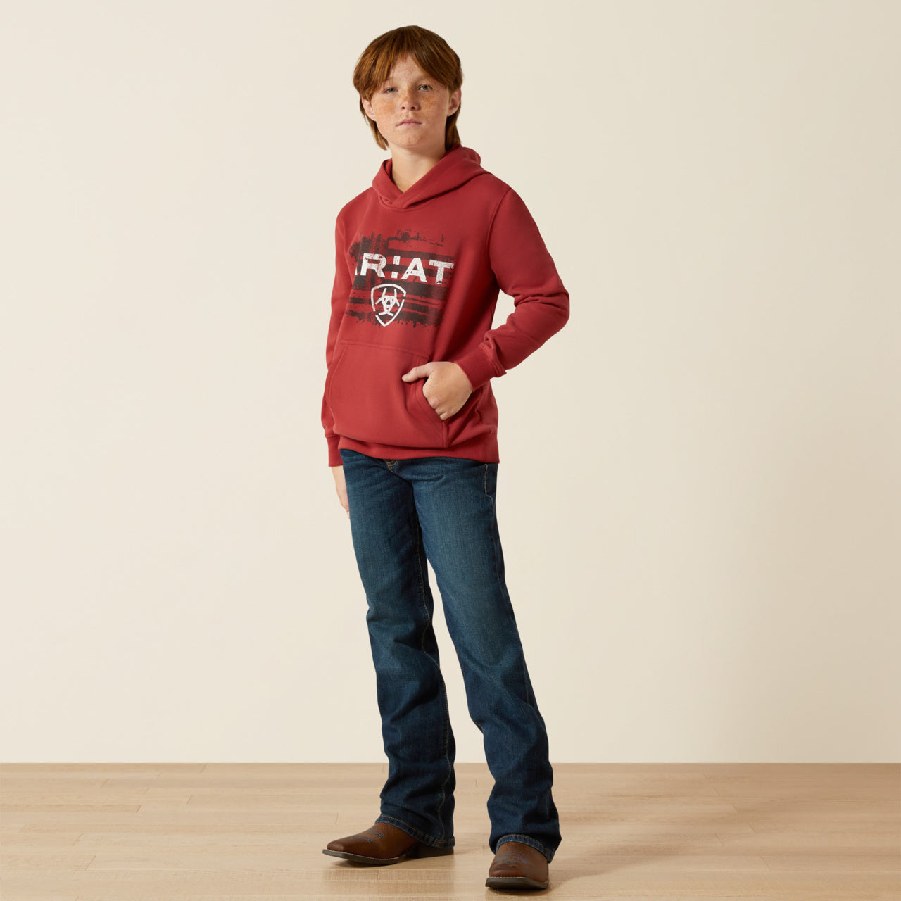 Ariat Liquid Stamp Flag Hoodie
