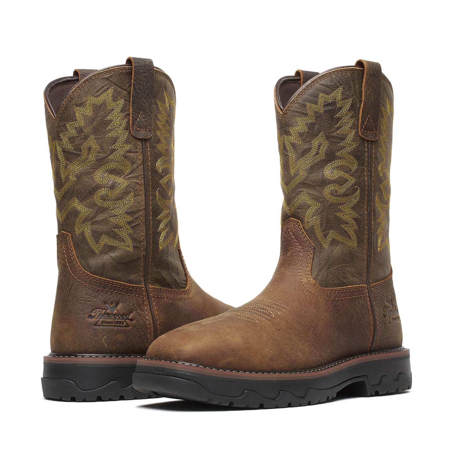 Buffalo Ridge – WP 11″ Brown/Sage Nano Sq Toe