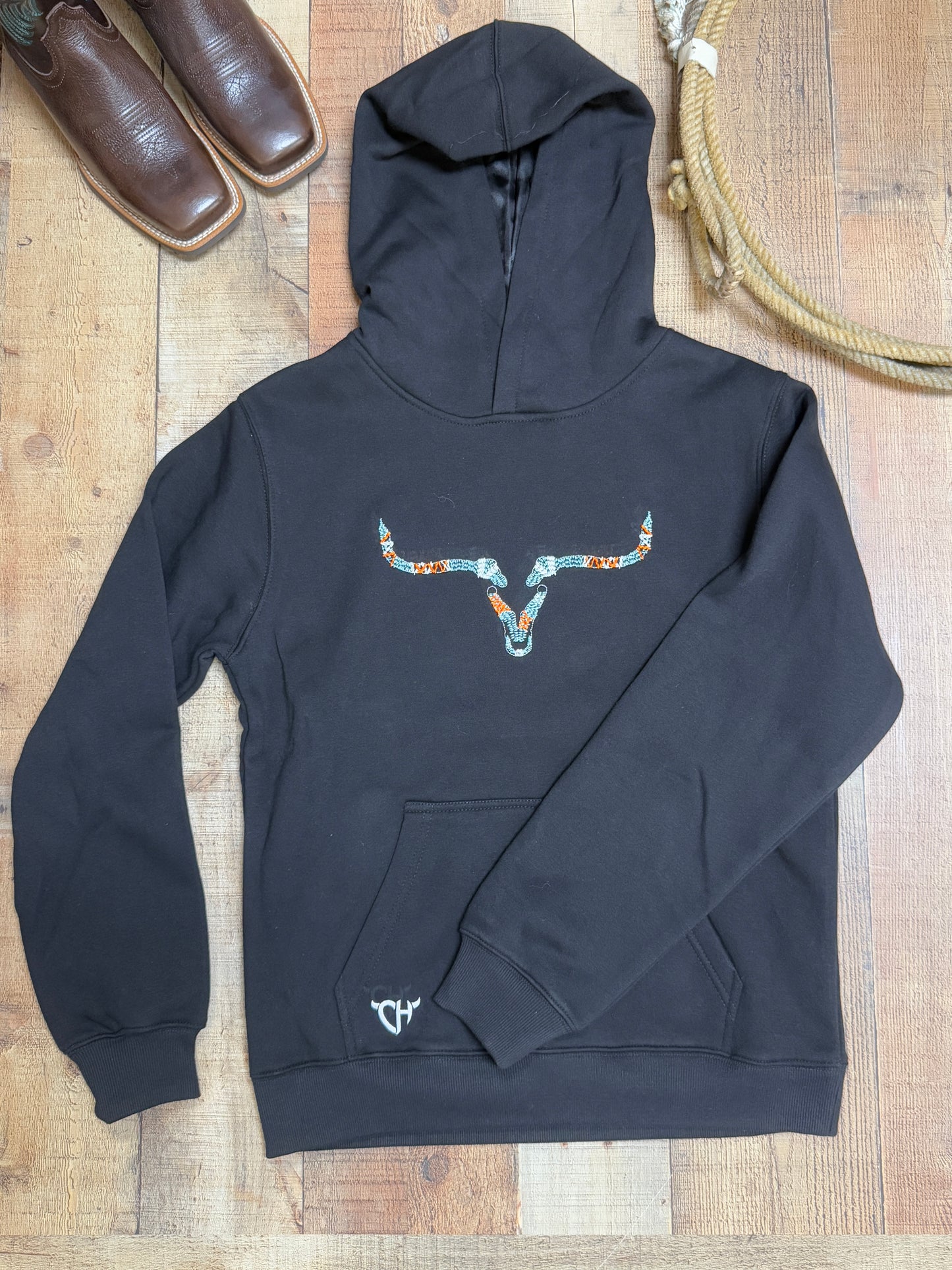 Women's Longhorn Skull Fleece Hoodie