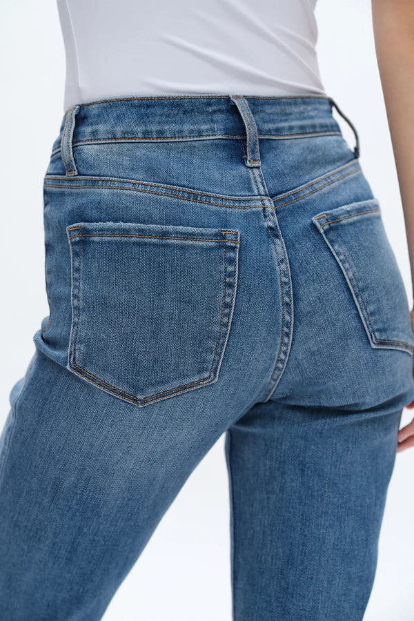 Bayeas High Rise Straight Leg Jean