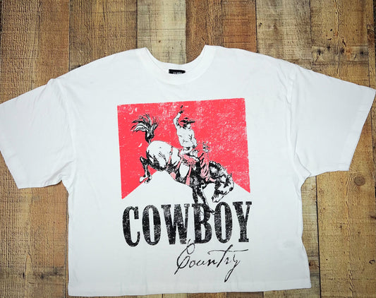 Cowboy Country Rodeo Crop Top