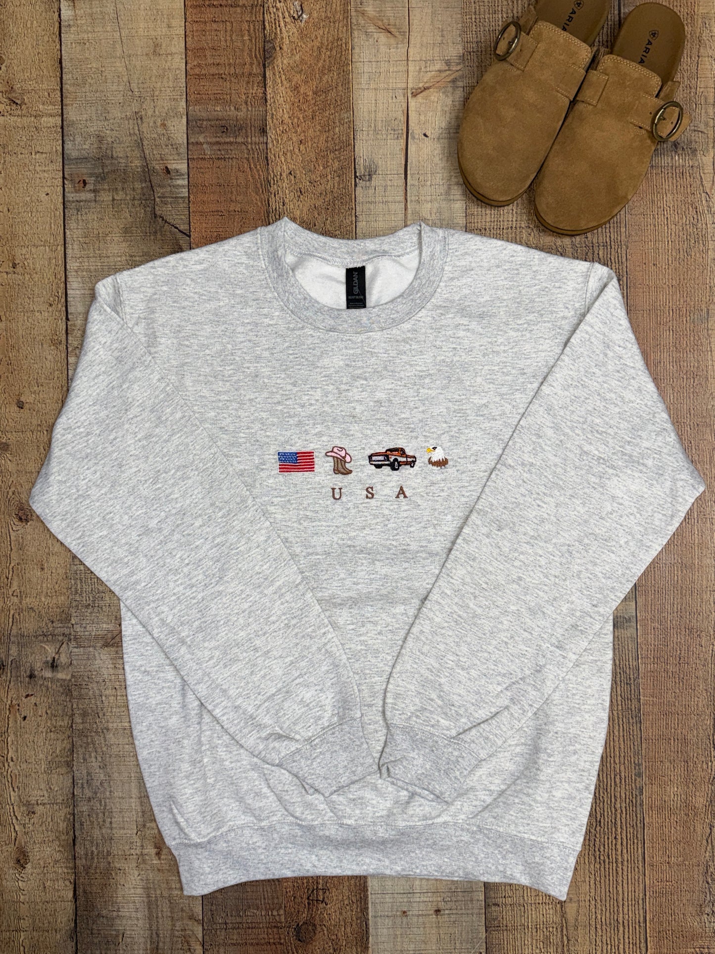 USA Embroidered Sweatshirt