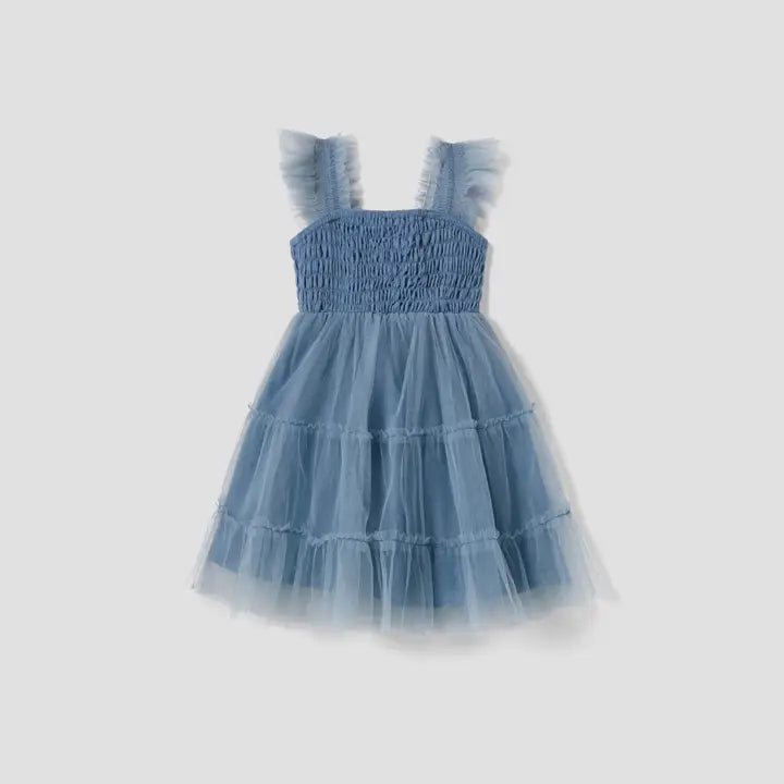 Blue Ruffled Dress