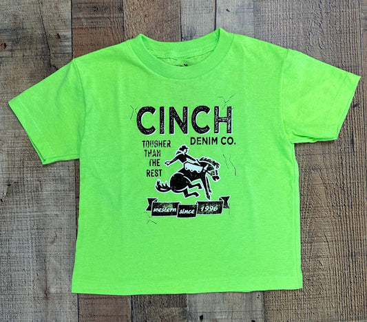 Cinch Toddler Boy's Green Logo T-Shirt