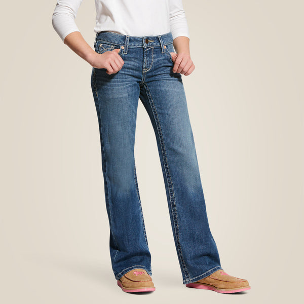 Whipstitch Boot Cut Jeans