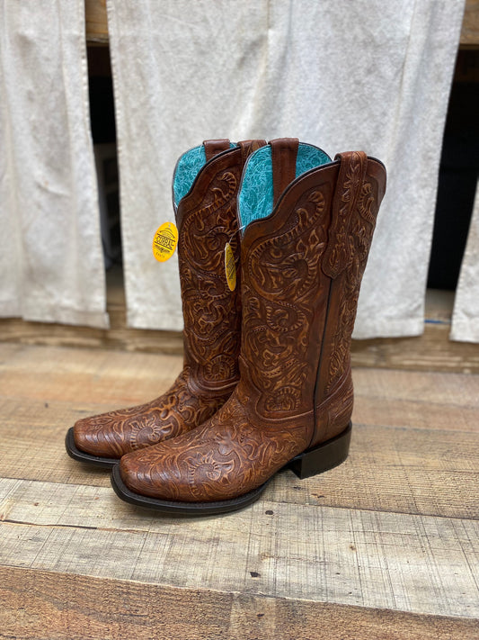 Corral Tooled Boot - Brown
