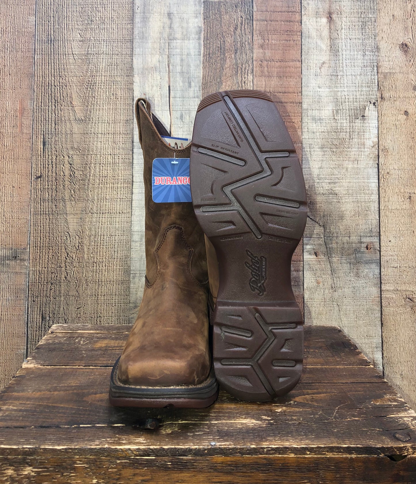 Durango Rebel Pull-On Western Boots - Brown