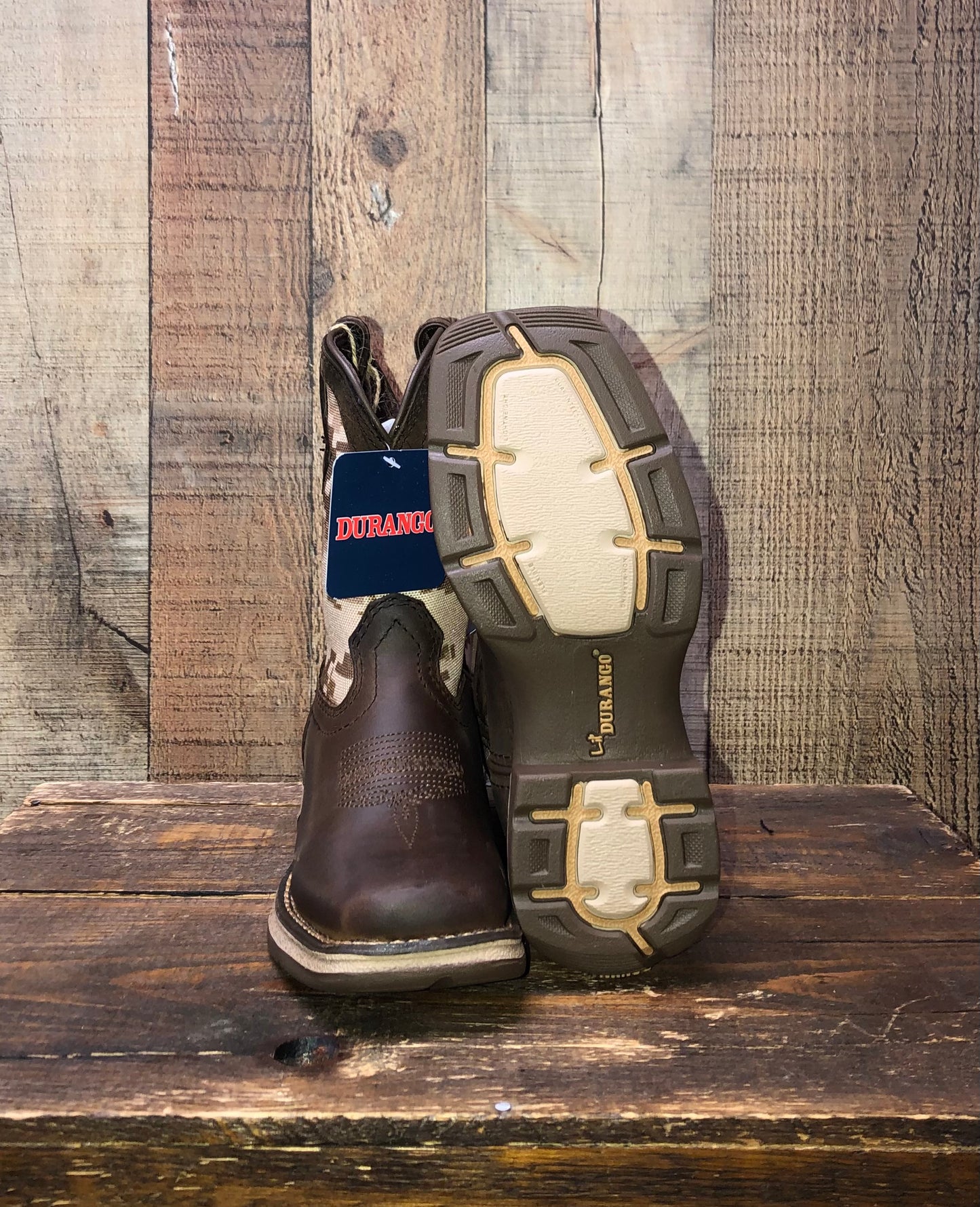 Durango Lil' Rebel Western Boots - Desert Camo