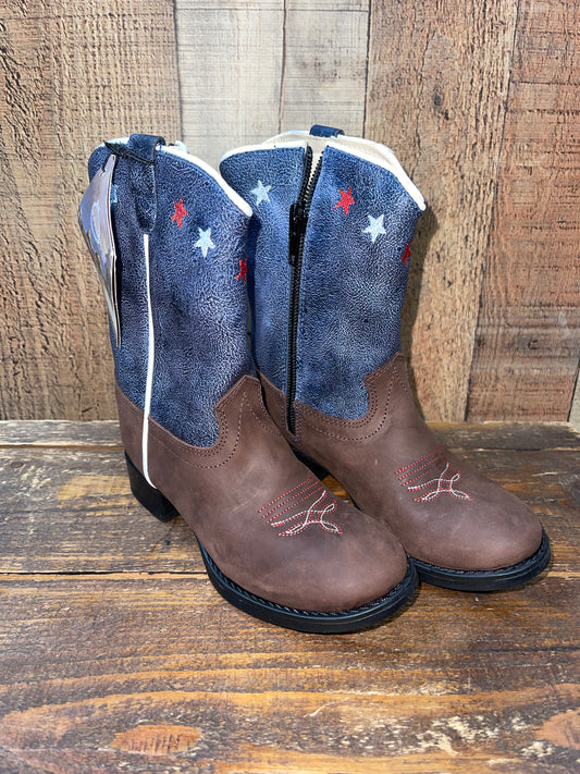 Old West Toddler Unisex Patriotic Western Boots