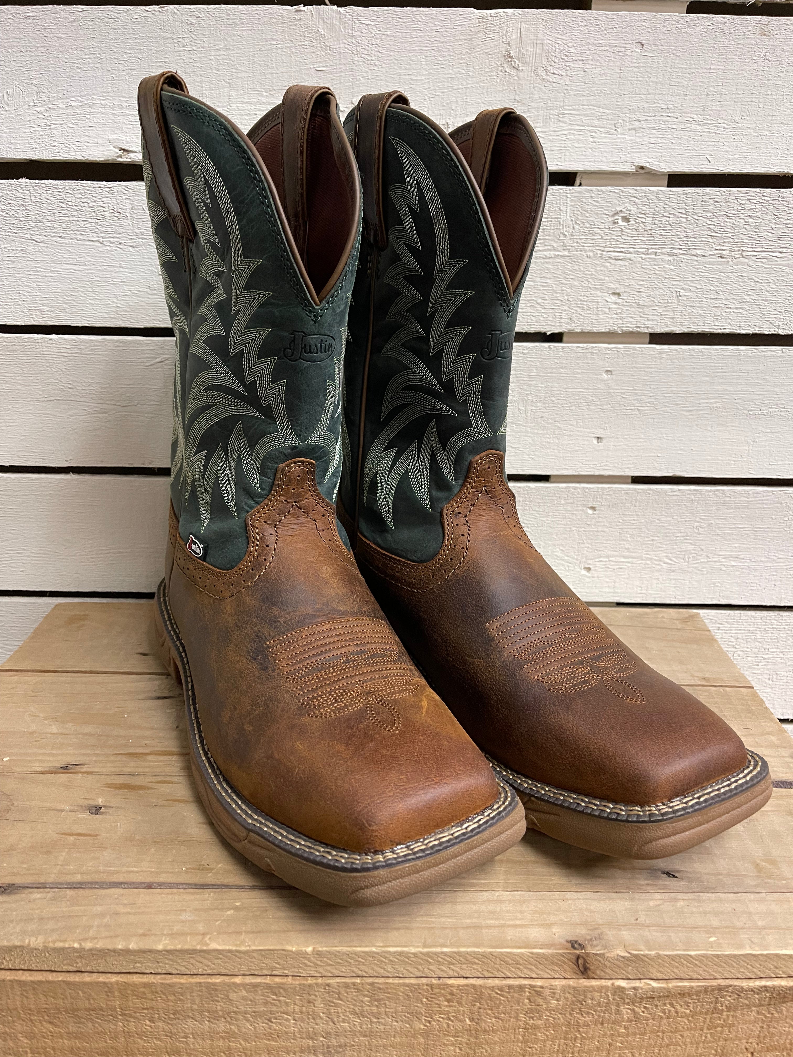 Womens justin boots wide top width