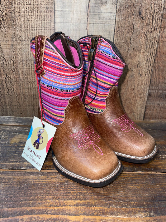 Ariat Girls' Toddler Aurora Leather Western Boots