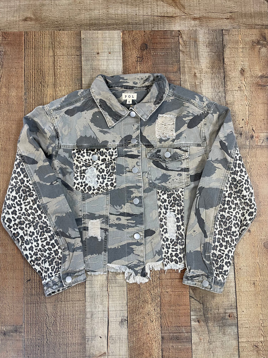 Camo and Leopard Prints Jacket