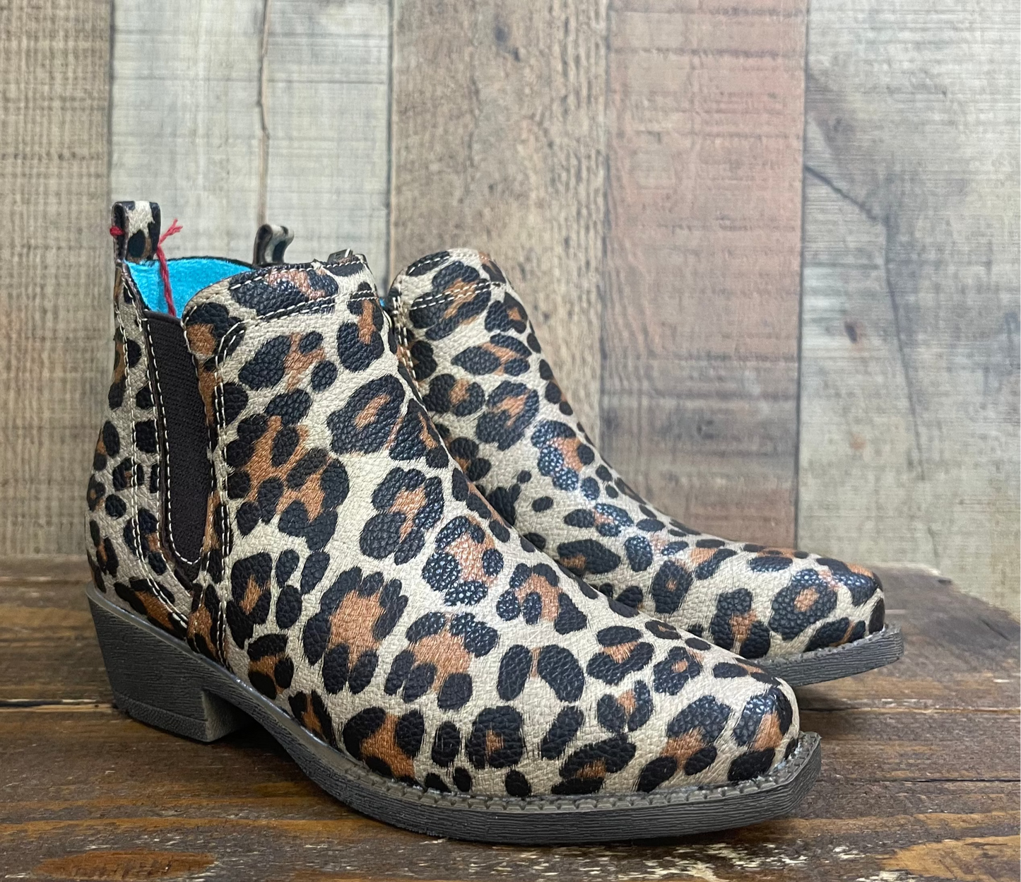 Kids Ariat Leopard Dixon Lucy Bootie