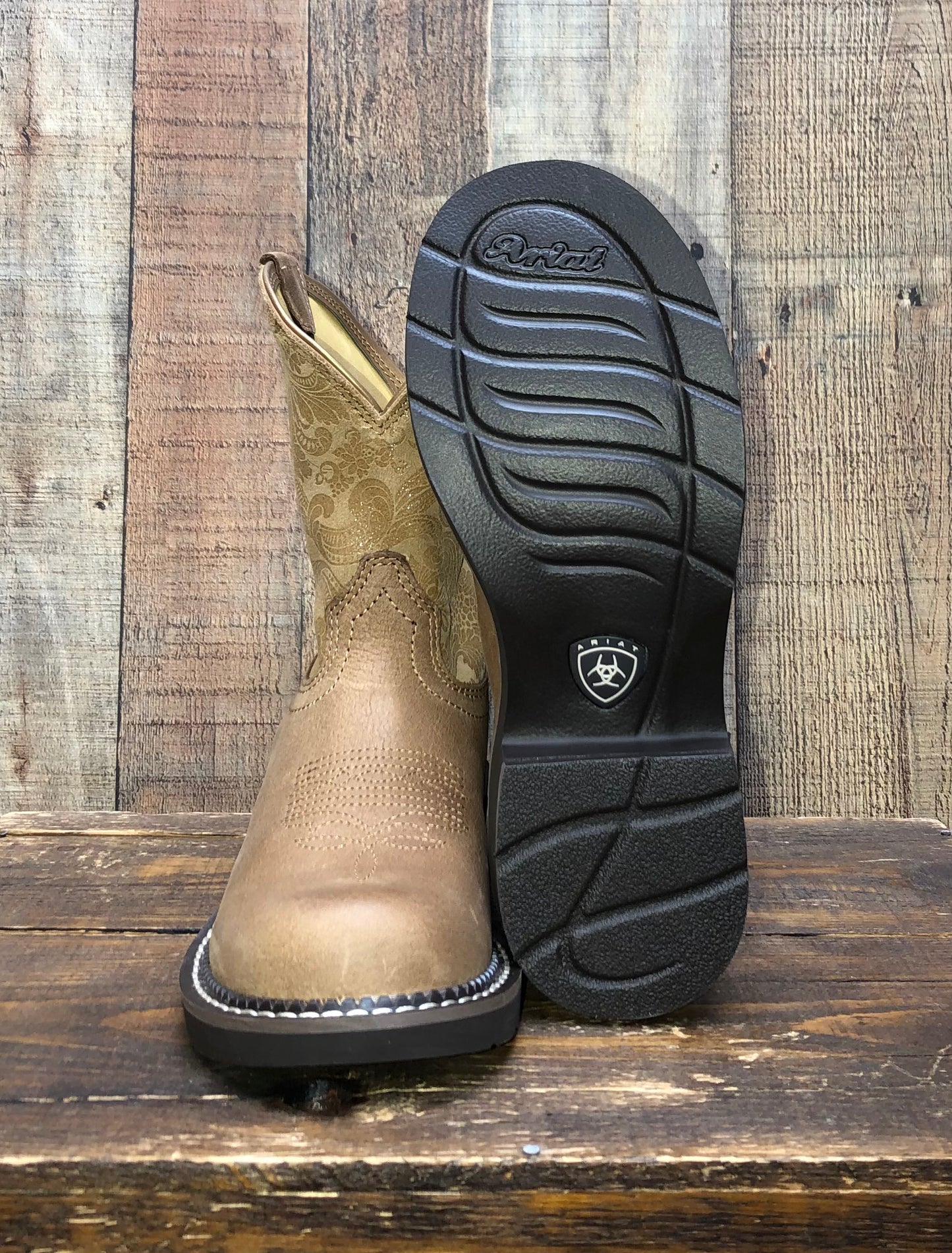 Ariat Fatbaby Heritage Fay Western Boots - Aged Tan