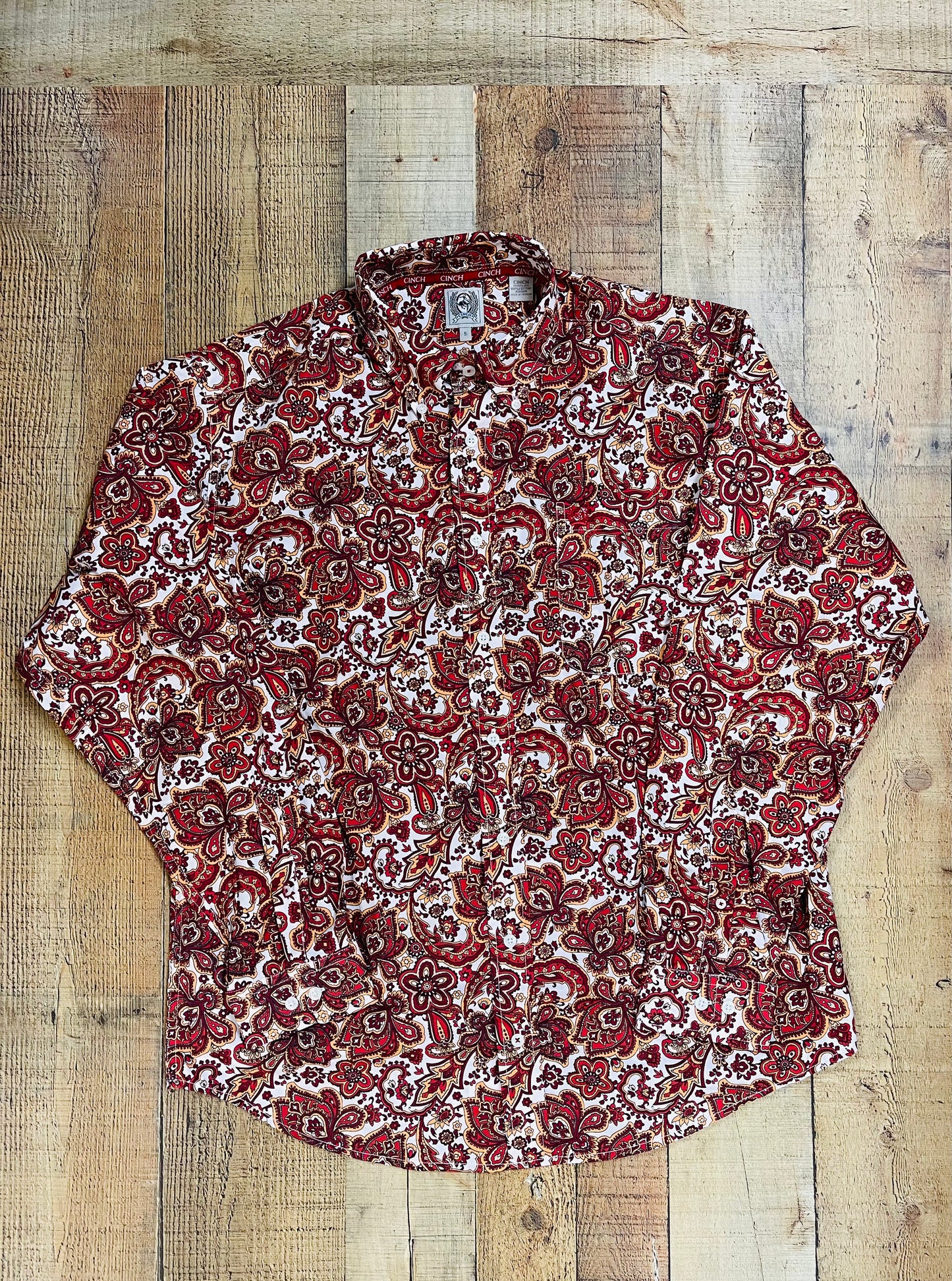 Cinch Men's Floral Paisley Button Down Shirt