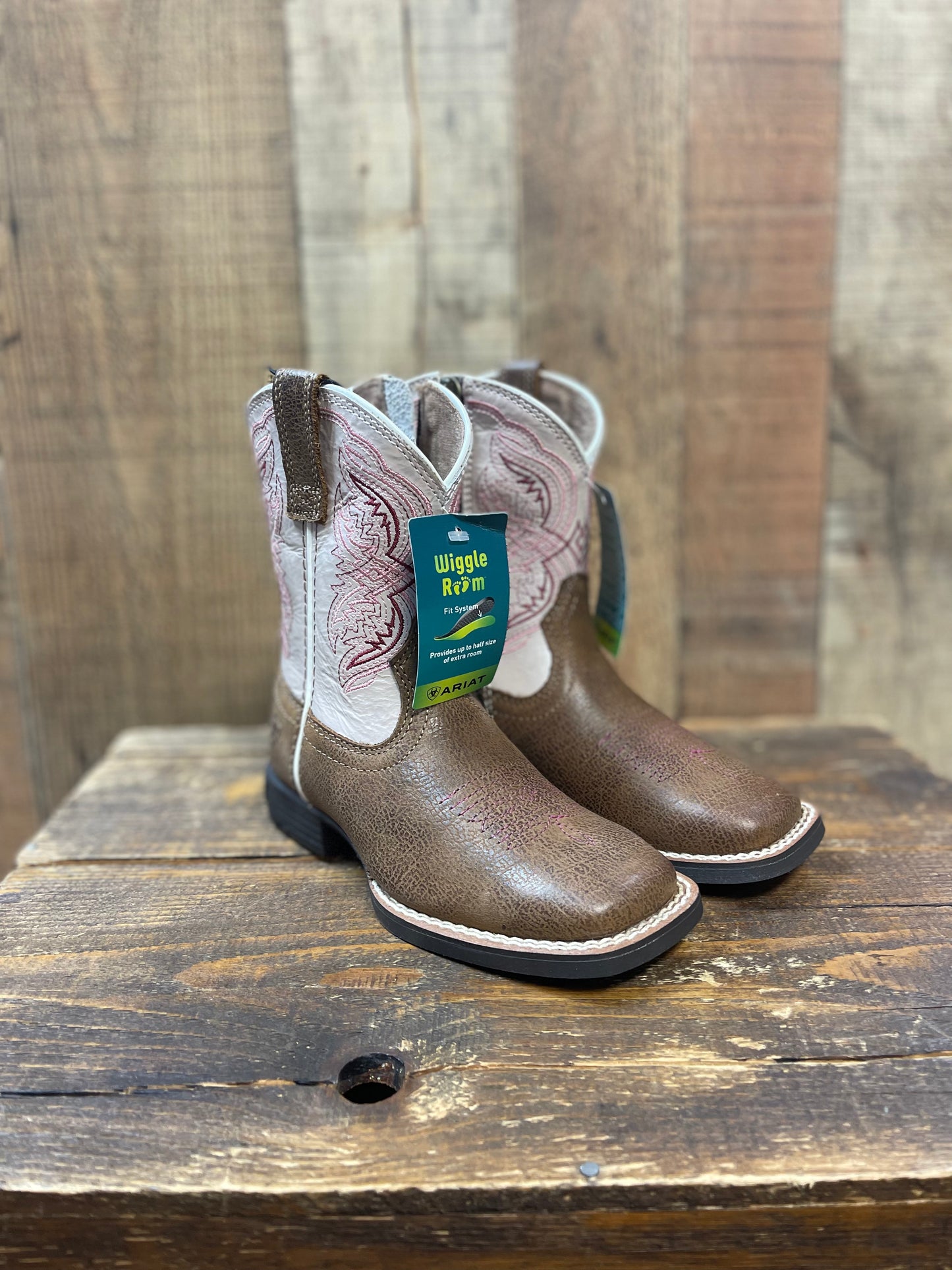 Ariat Youth Girls Double Kicker Western Cowboy Boots