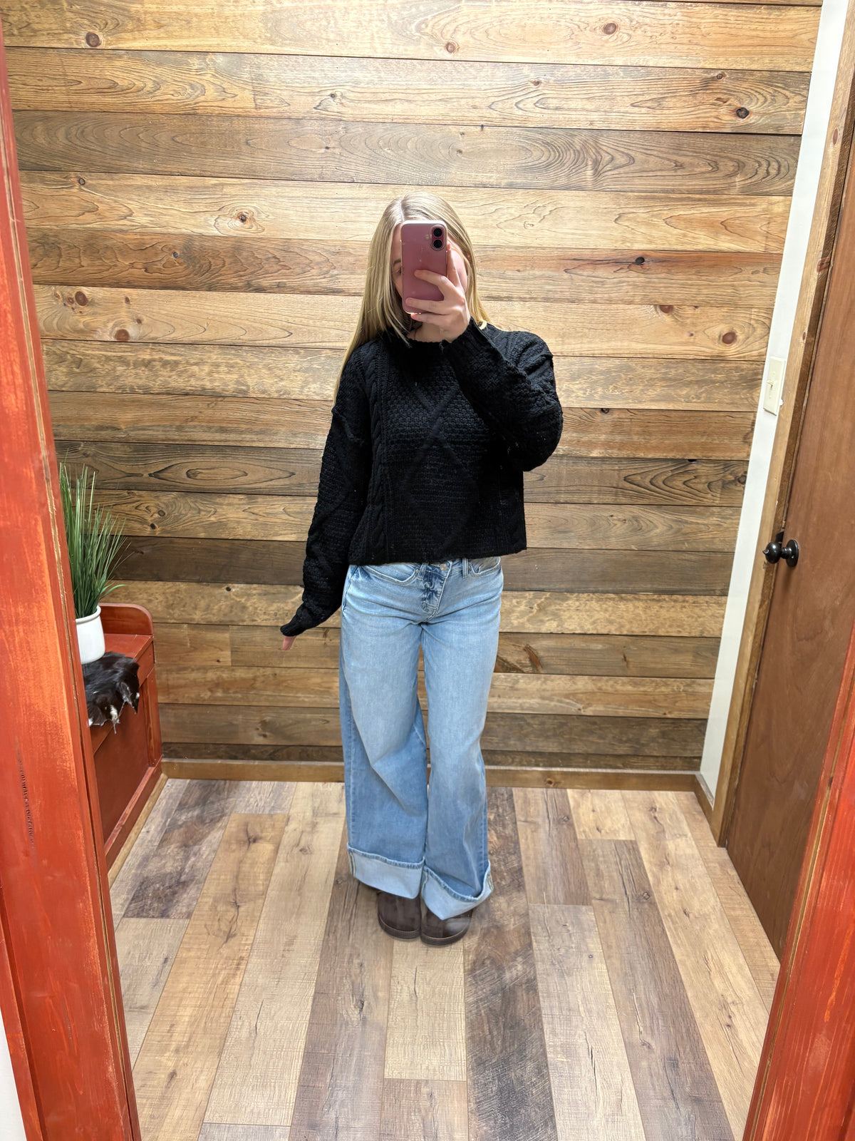 Crewneck Cropped Sweater
