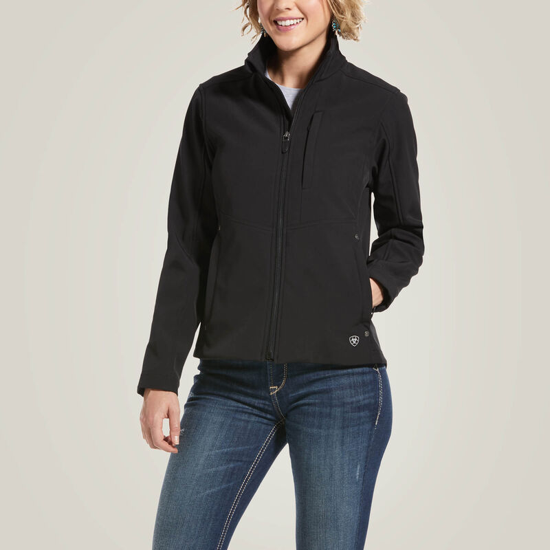 Women's Ariat REAL Black Softshell Jacket
