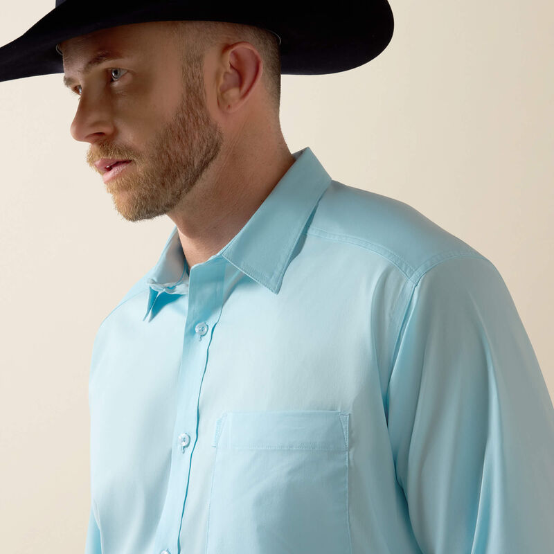 Ariat Crystal Blue Long Sleeve Button-Up Shirt
