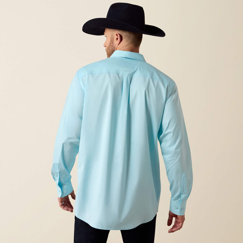 Ariat Crystal Blue Long Sleeve Button-Up Shirt