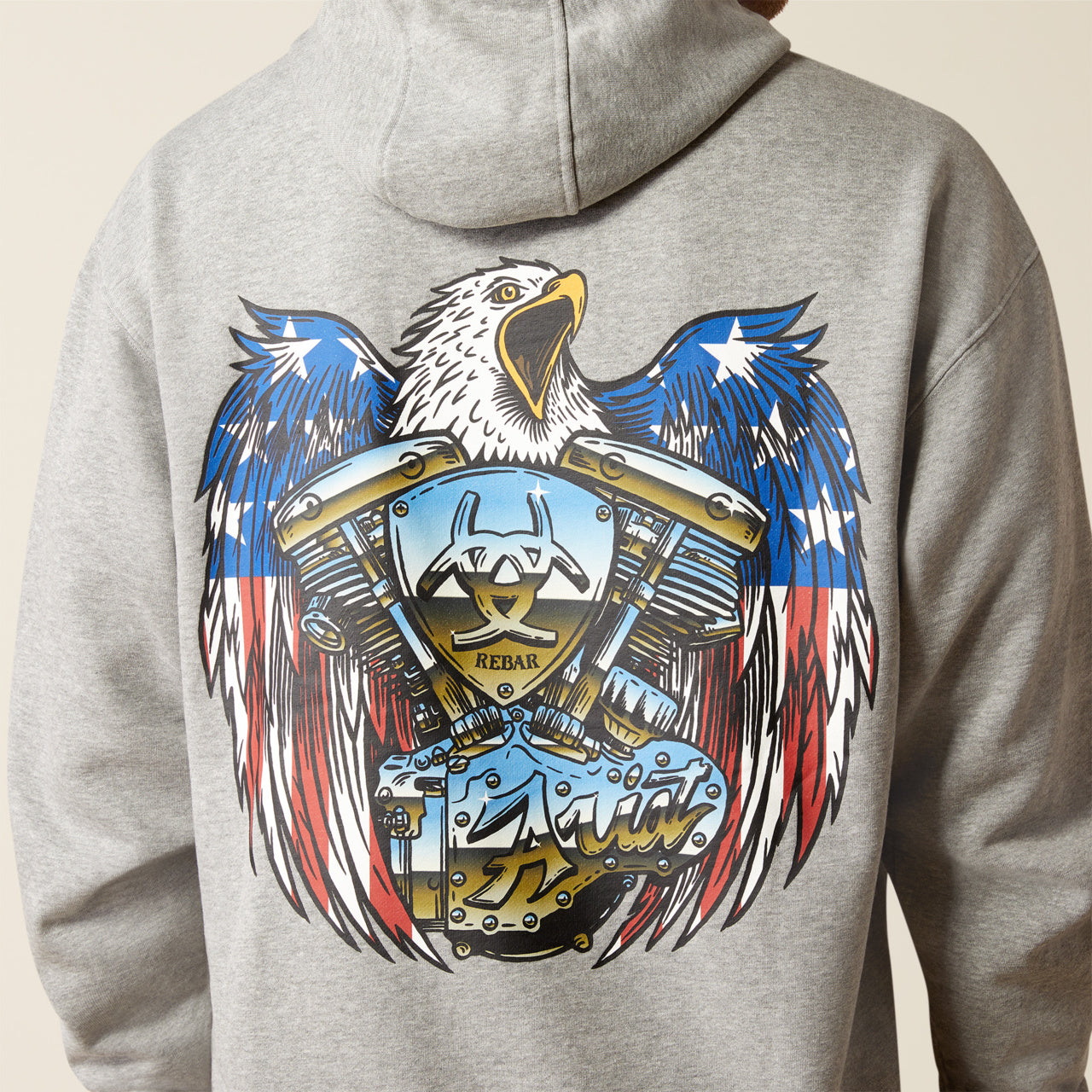 Ariat Men's Rebar Moto Eagle Hoodie