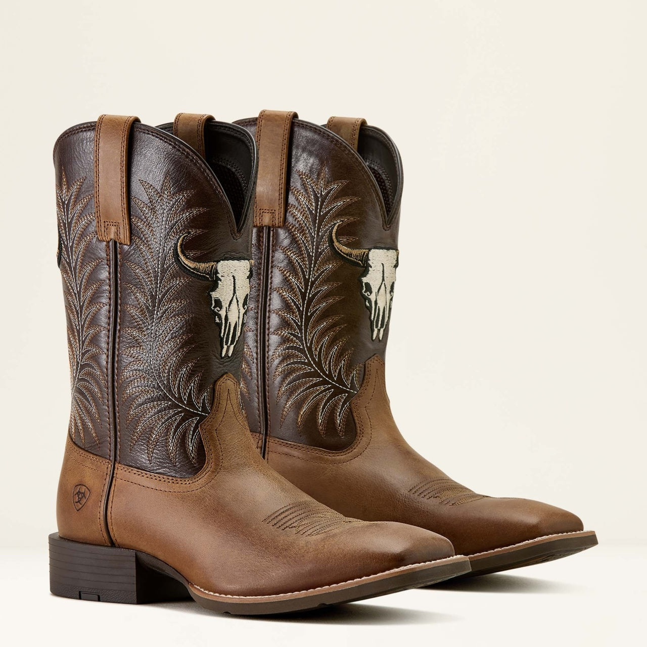 Sport Steer Skull Wide Square Toe