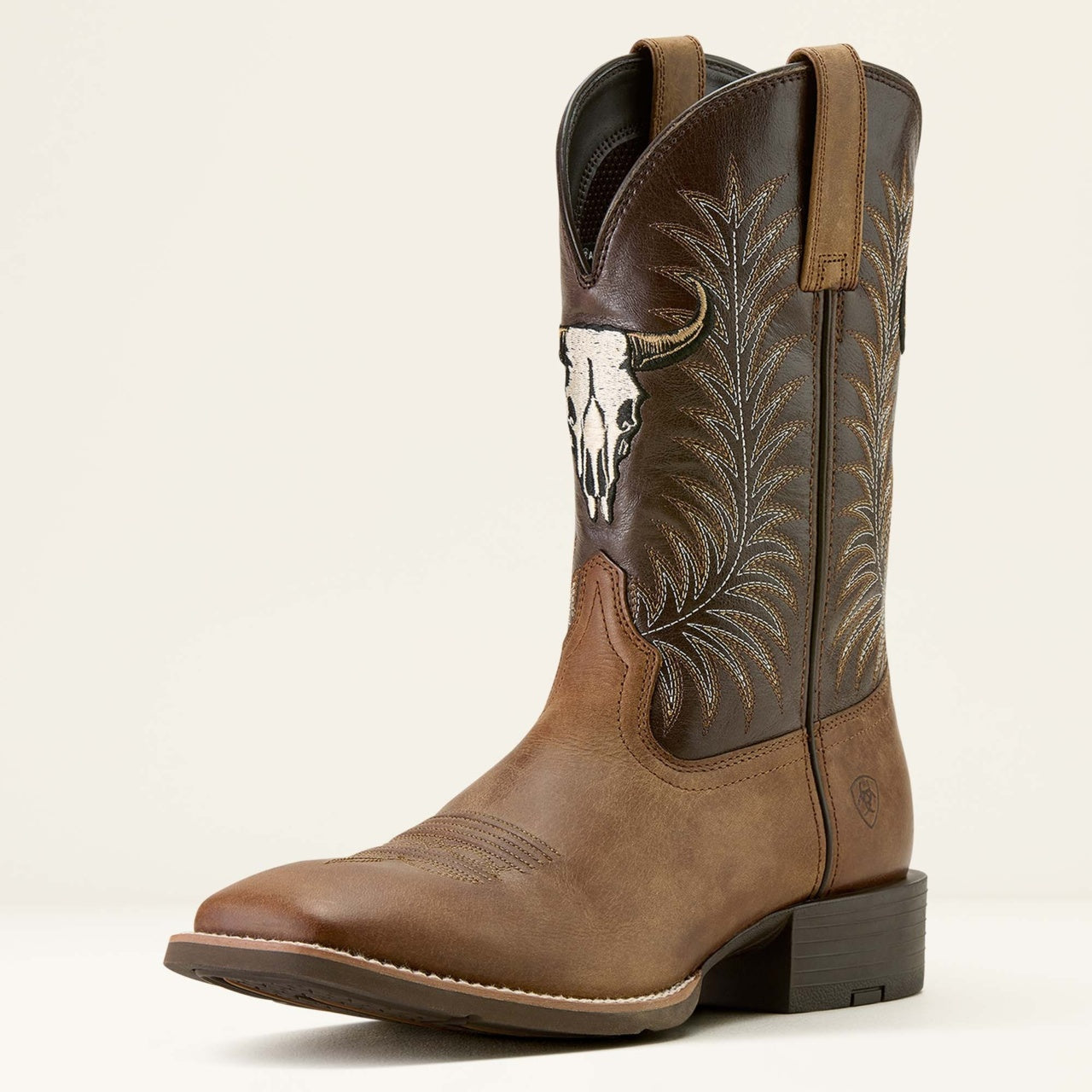 Sport Steer Skull Wide Square Toe