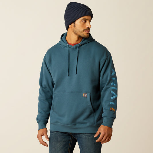 Ariat Men's Rebar Blue Hoodie