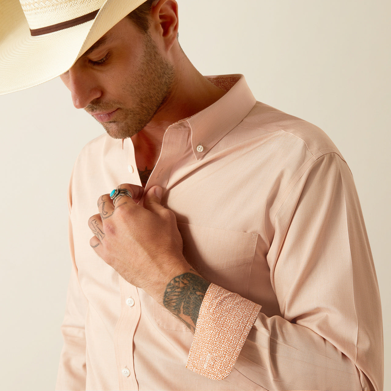 Ariat Wrinkle Free Solid Fitted Shirt