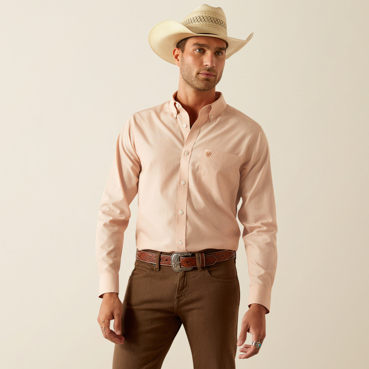 Ariat Wrinkle Free Solid Fitted Shirt