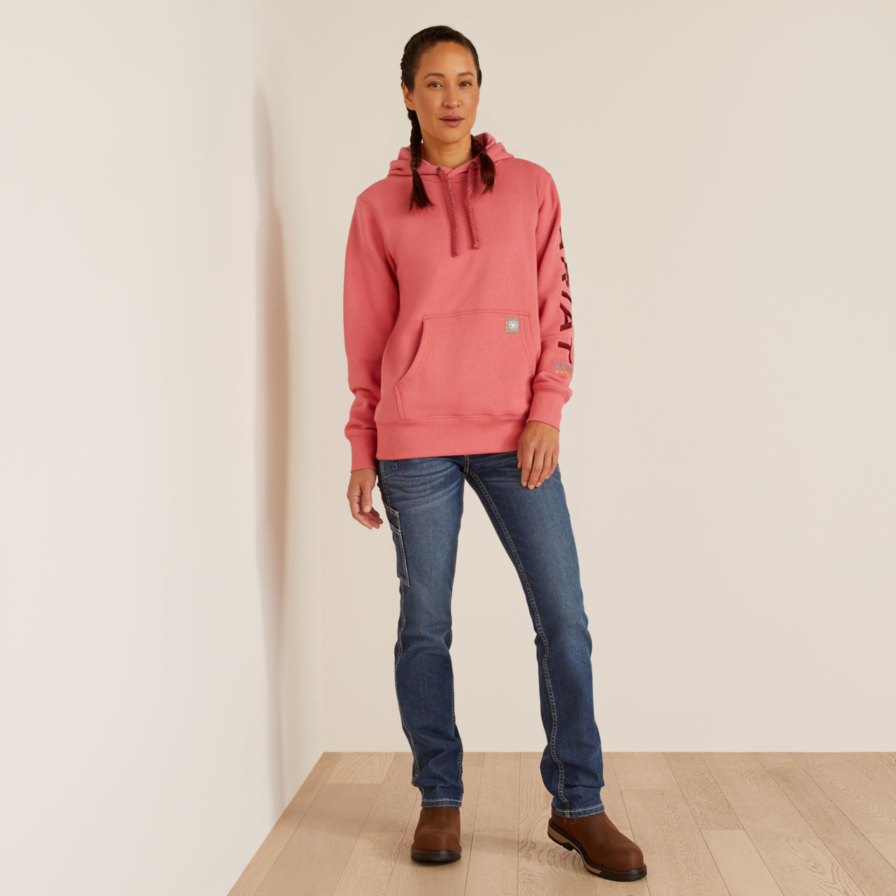 Ariat Rebar Pink Hoodie