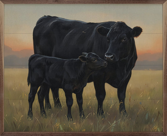 Cow and Calf Standing