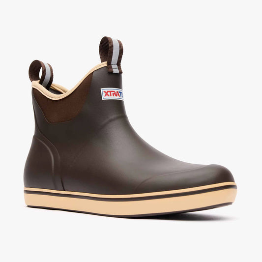 XTRATUF Men's Brown Ankle Deck Boot