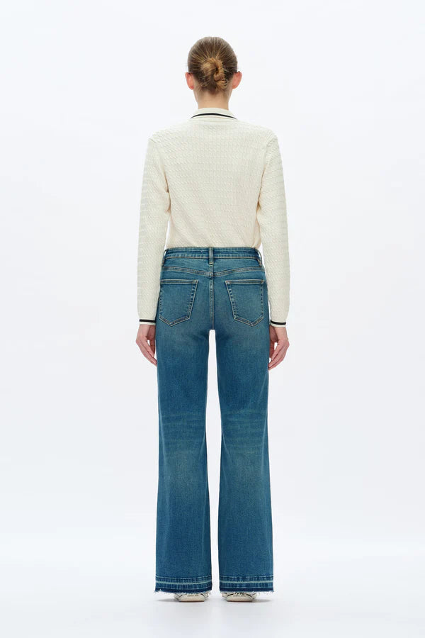 Bayeas Low Rise Wide Leg Jean