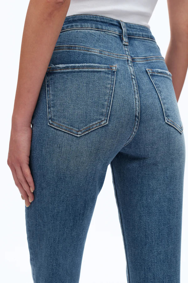 Bayeas High Rise Straight Leg Cuffed Jean