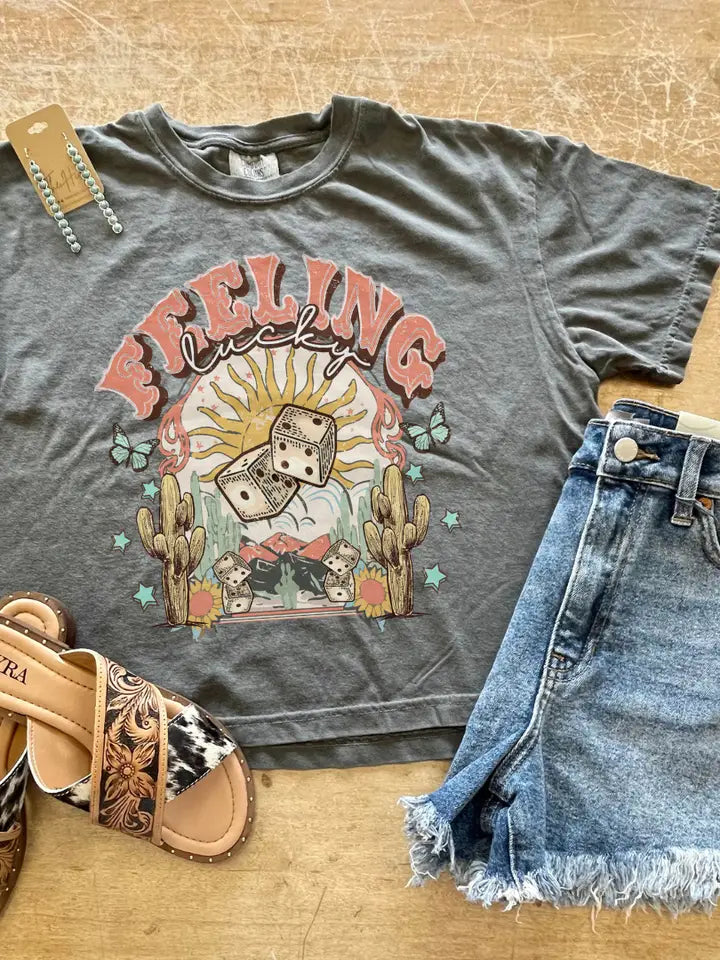 Feeling Lucky Crop Tee