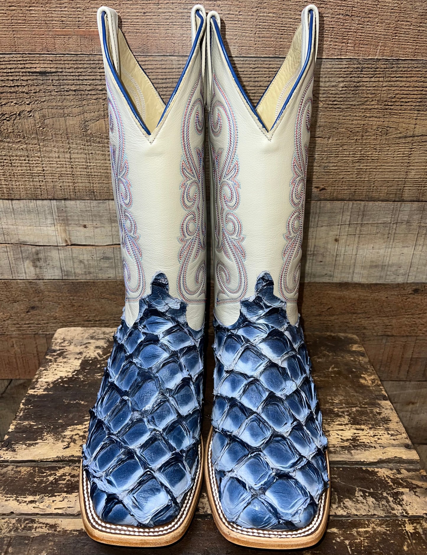 Horsepower Blue Fish Boots