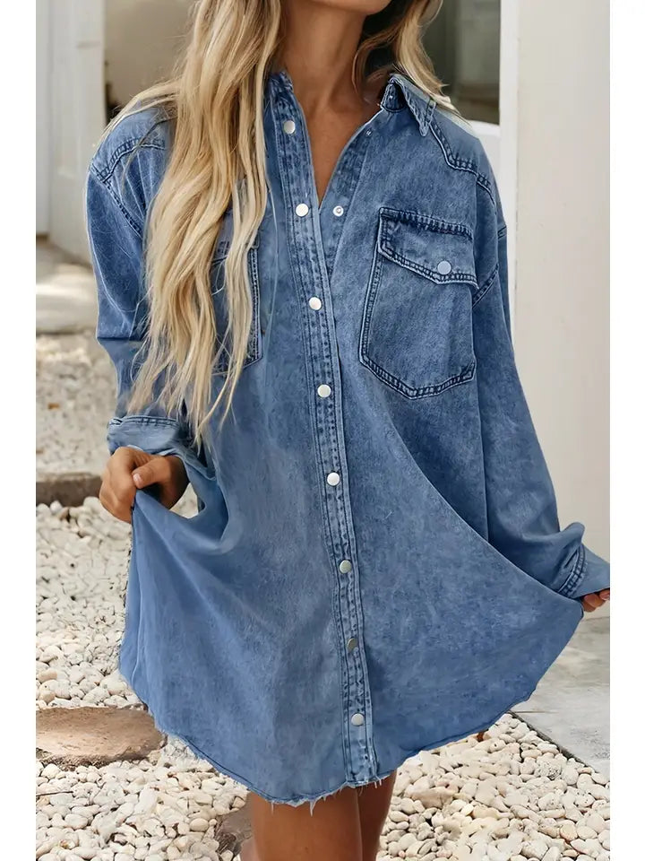Denim Shirt Dress