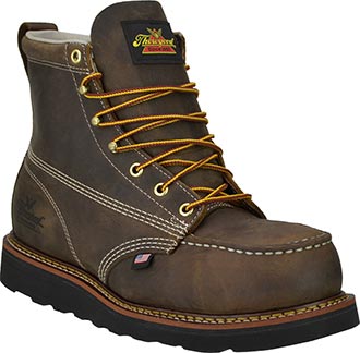 Thorogood 6" Steel Toe Wedge Sole Moc Toe Work Boot