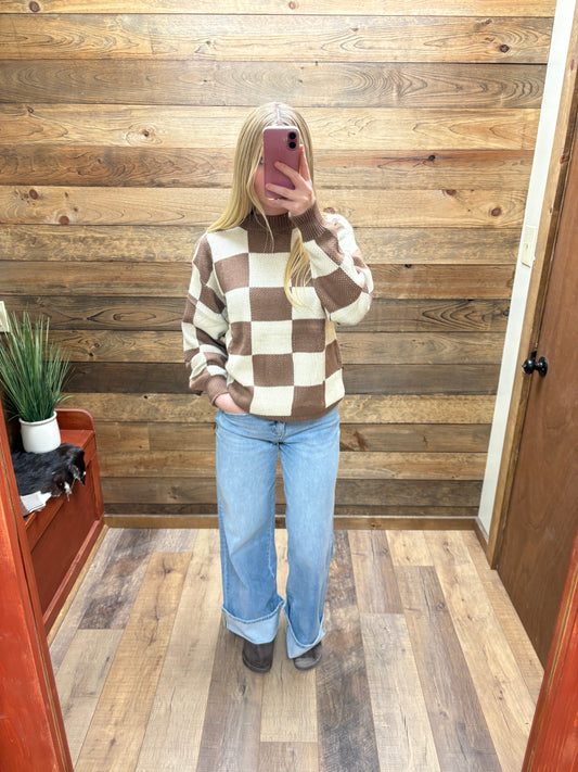 Checkered Sweater