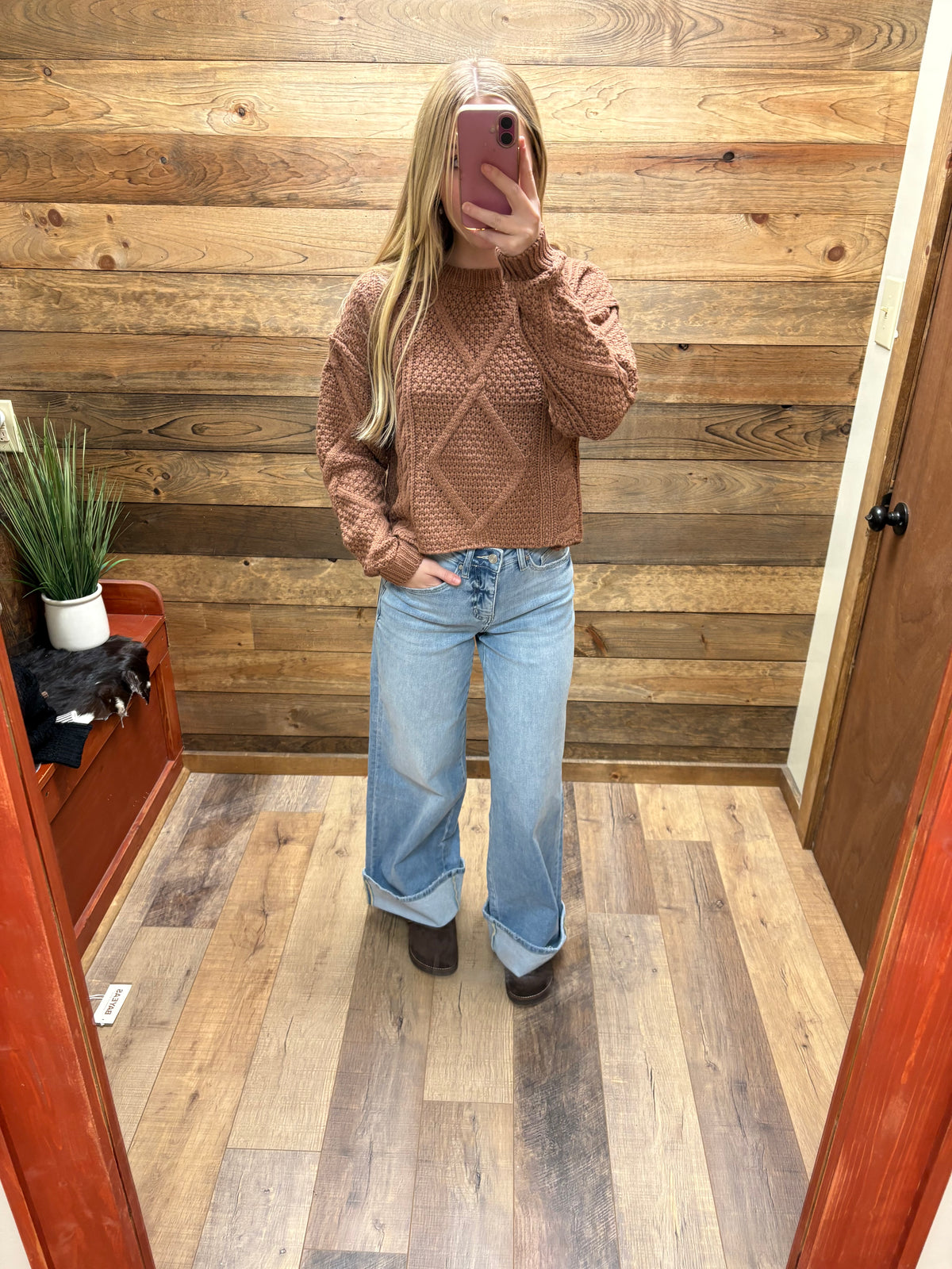 Crewneck Cropped Sweater
