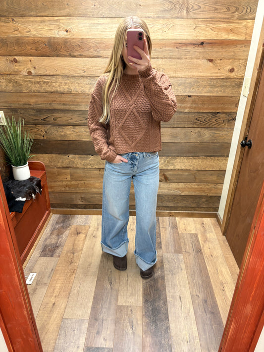 Crewneck Cropped Sweater