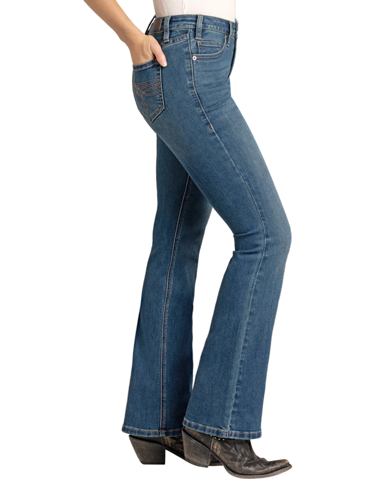 Women's Mid Rise Boot Cut Jean