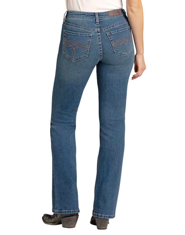 Women's Mid Rise Boot Cut Jean