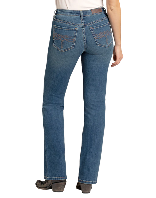Women's Mid Rise Boot Cut Jean