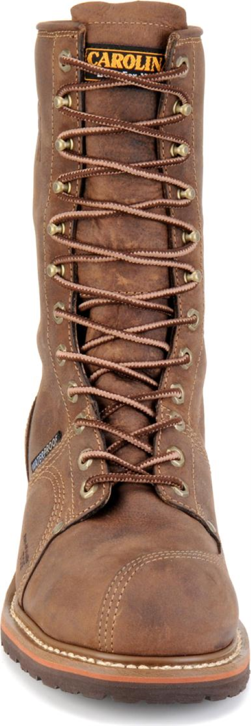 CAROLINA MEN'S BROWN WATERPROOF LINESMAN WORKBOOTS - COMPOSITE TOE