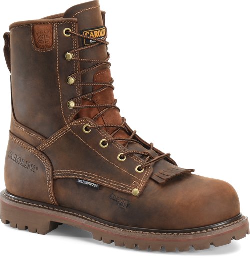 CAROLINA MEN'S 8" WATERPROOF COMPOSITE TOE WORK BOOTS