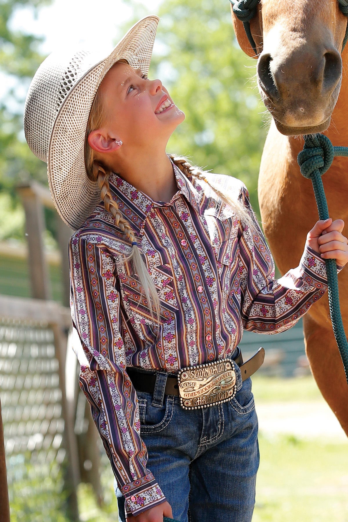 Cinch Girls L/S Western Print