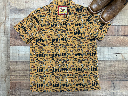 Cinch Short Sleeve Tombstone Button Up